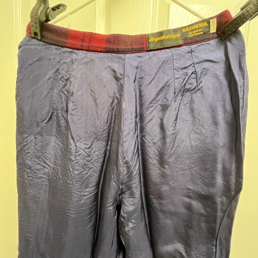 VTG Giorgio Sant' Angelo Wool Plaid Lined 14 x 27.5L - Picture 8 of 16